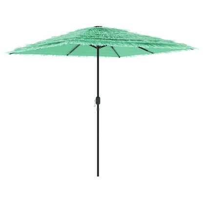 Garden Parasol with Steel Pole Green 248x248x248 cm