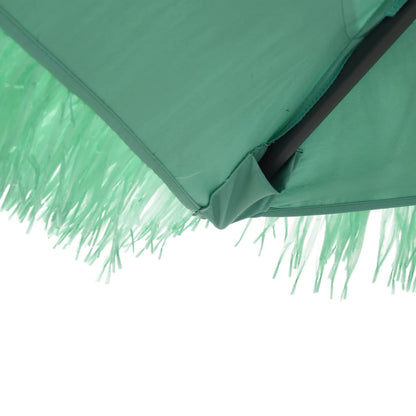 Garden Parasol with Steel Pole Green 288x288x225 cm