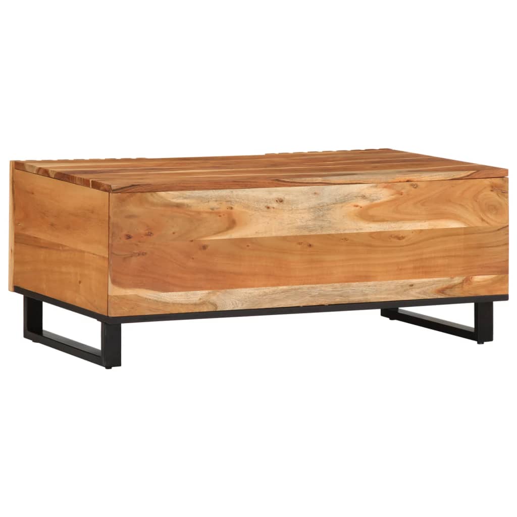 Coffee Table 100x55x40 cm Solid Wood Acacia