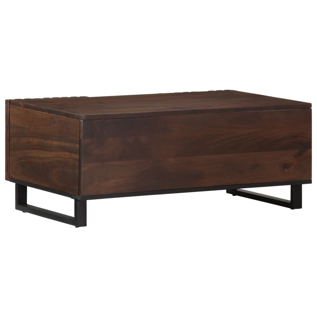 Coffee Table Brown 100x55x40 cm Solid Wood Mango