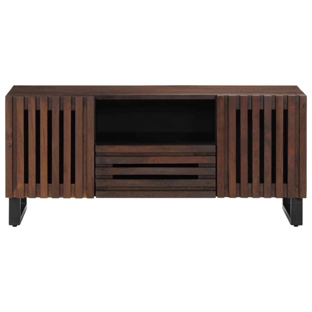 TV Cabinet Brown 100x34x46 cm Solid Wood Mango