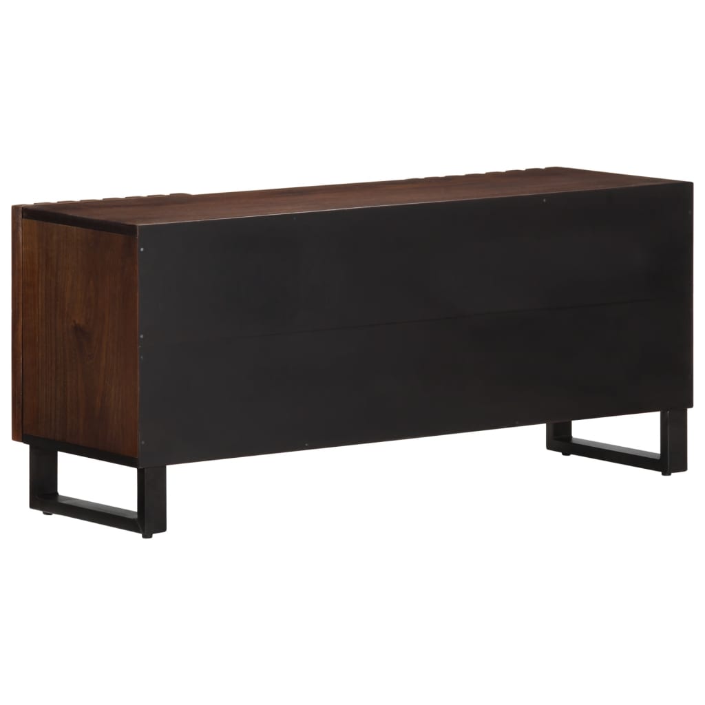 TV Cabinet Brown 100x34x46 cm Solid Wood Mango