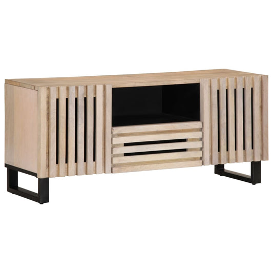 TV Cabinet 100x34x46 cm Solid Wood Mango