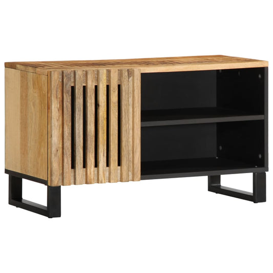 TV Cabinet 80x34x46 cm Solid Wood Rough Mango