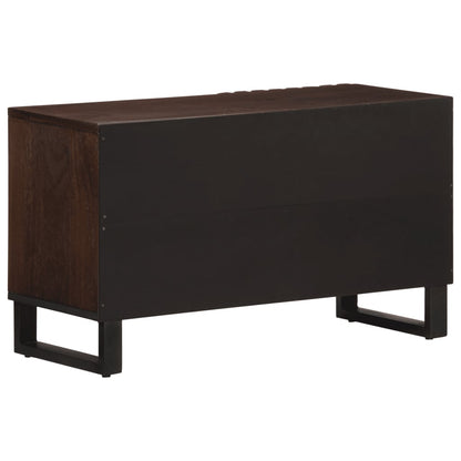 TV Cabinet Brown 80x34x46 cm Solid Wood Mango