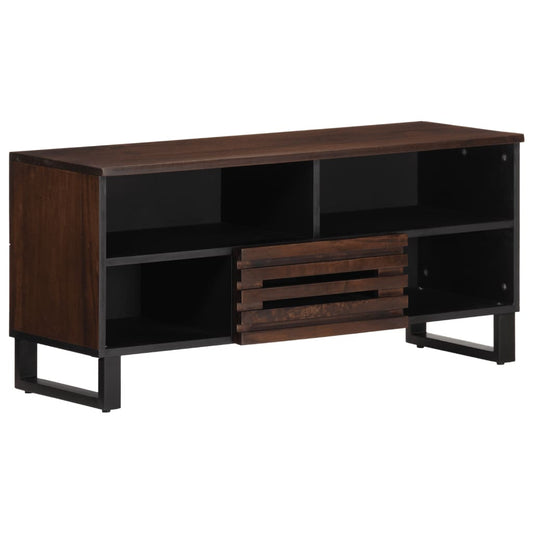 TV Cabinet Brown 100x34x46 cm Solid Wood Mango