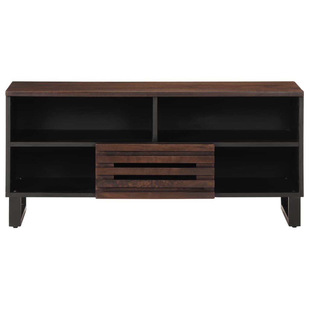 TV Cabinet Brown 100x34x46 cm Solid Wood Mango