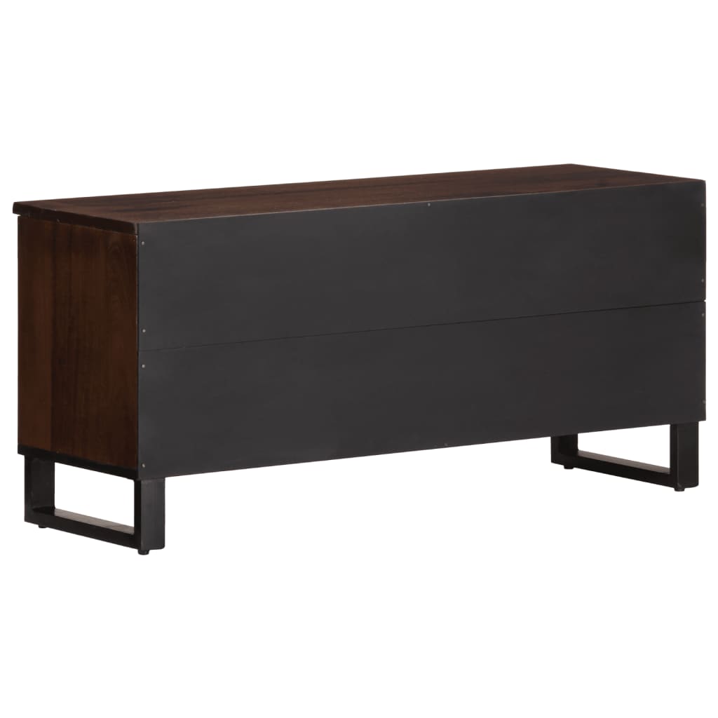 TV Cabinet Brown 100x34x46 cm Solid Wood Mango