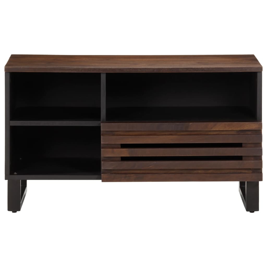 TV Cabinet Brown 80x34x46 cm Solid Wood Mango