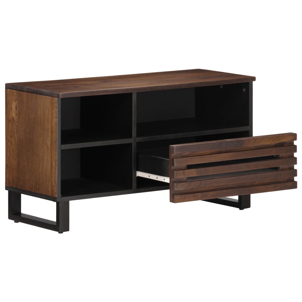 TV Cabinet Brown 80x34x46 cm Solid Wood Mango