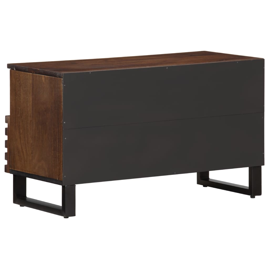 TV Cabinet Brown 80x34x46 cm Solid Wood Mango