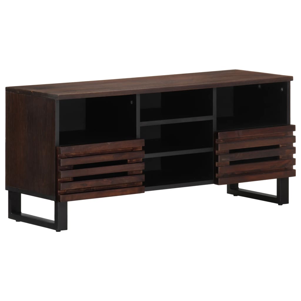 TV Cabinet Brown 100x34x46 cm Solid Wood Mango