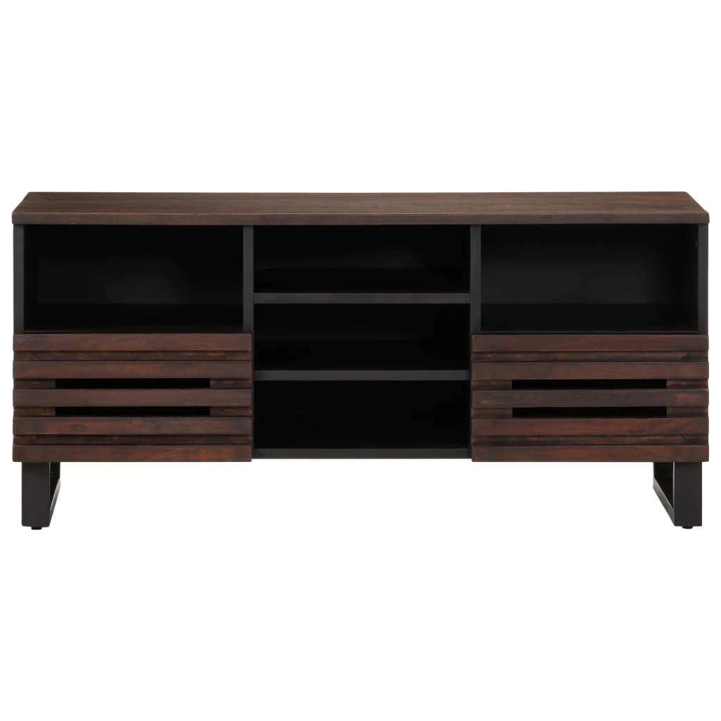 TV Cabinet Brown 100x34x46 cm Solid Wood Mango