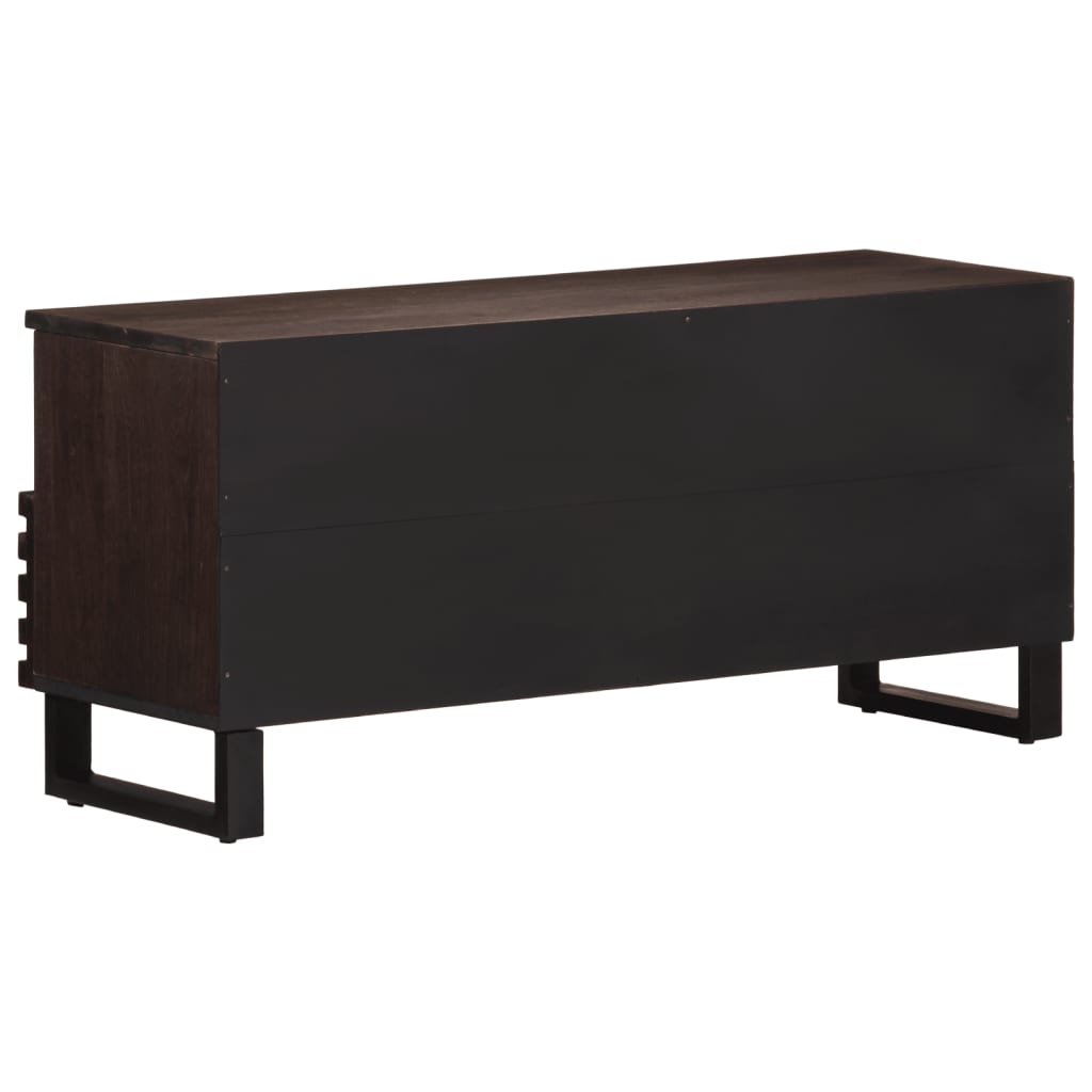 TV Cabinet Brown 100x34x46 cm Solid Wood Mango