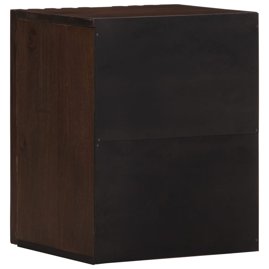 Bathroom Wall Cabinet 38x34x48 cm Brown Solid Wood Mango