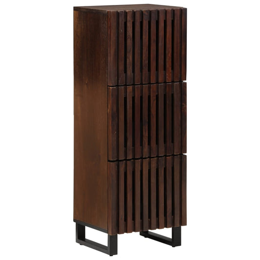 Highboard Brown 40x34x110 cm Solid Wood Mango