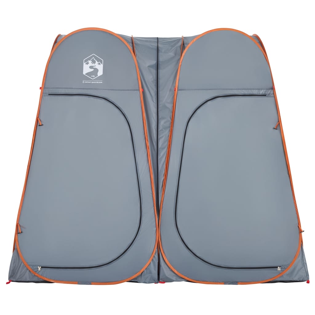 Privacy Tent Grey and Orange Pop-up Waterproof