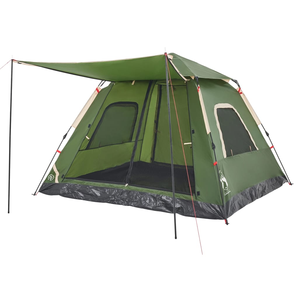 Camping Tent Dome 5-Person Green Quick Release