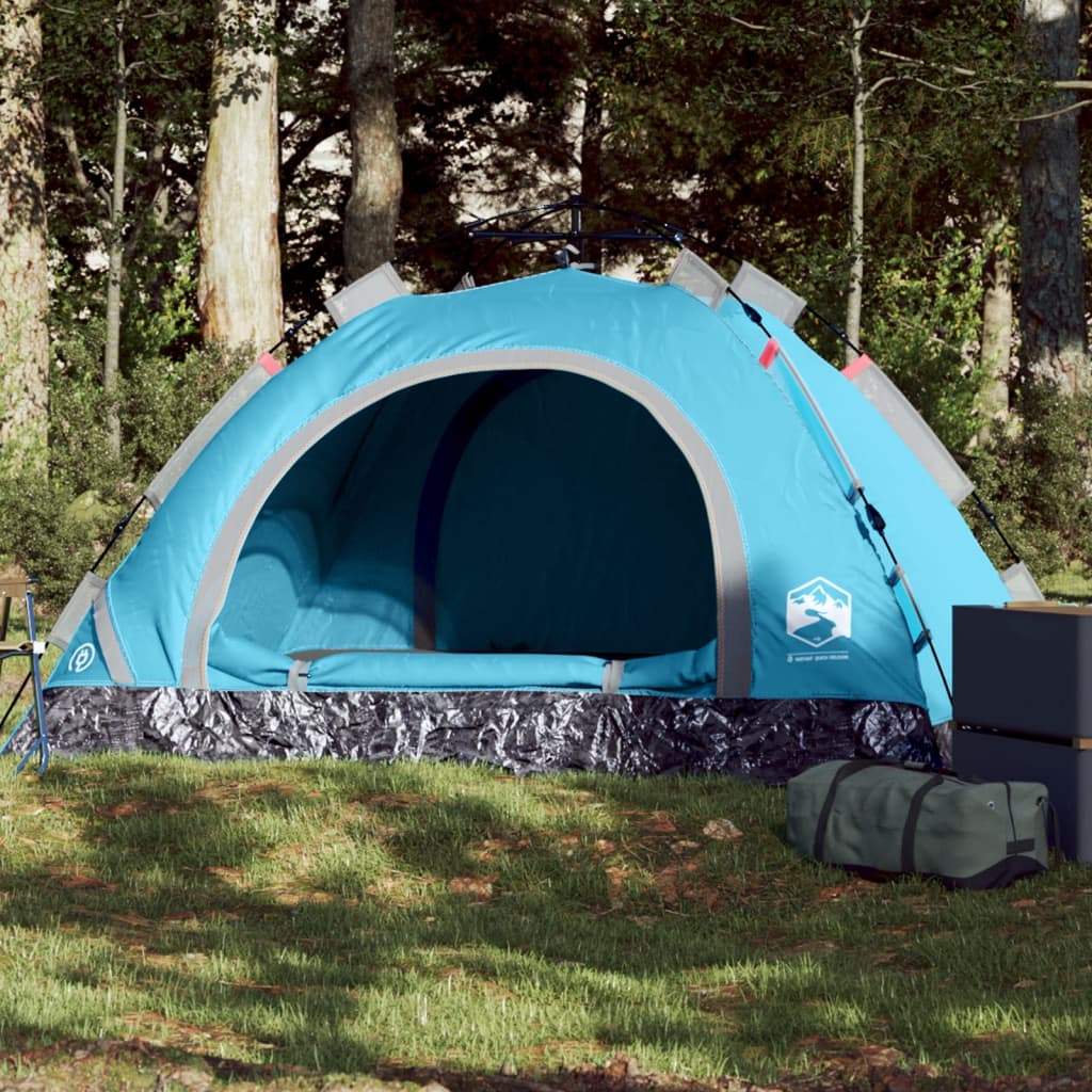 Camping Tent 2-Person Blue Quick Release