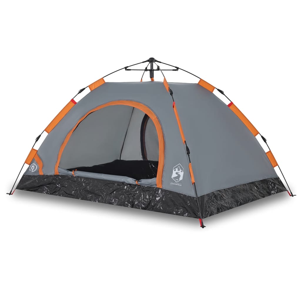 Camping Tent 2-Person Grey Quick Release