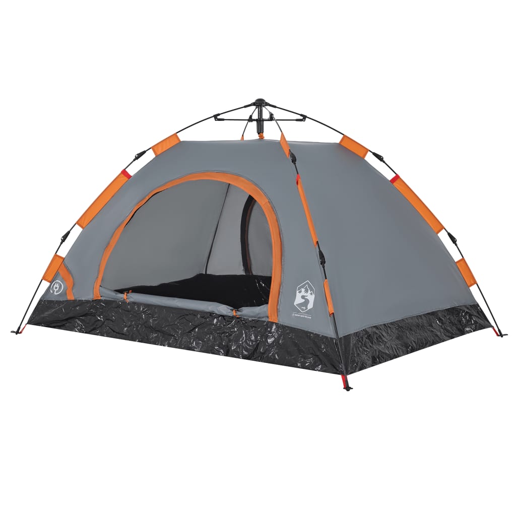 Camping Tent 2-Person Grey Quick Release