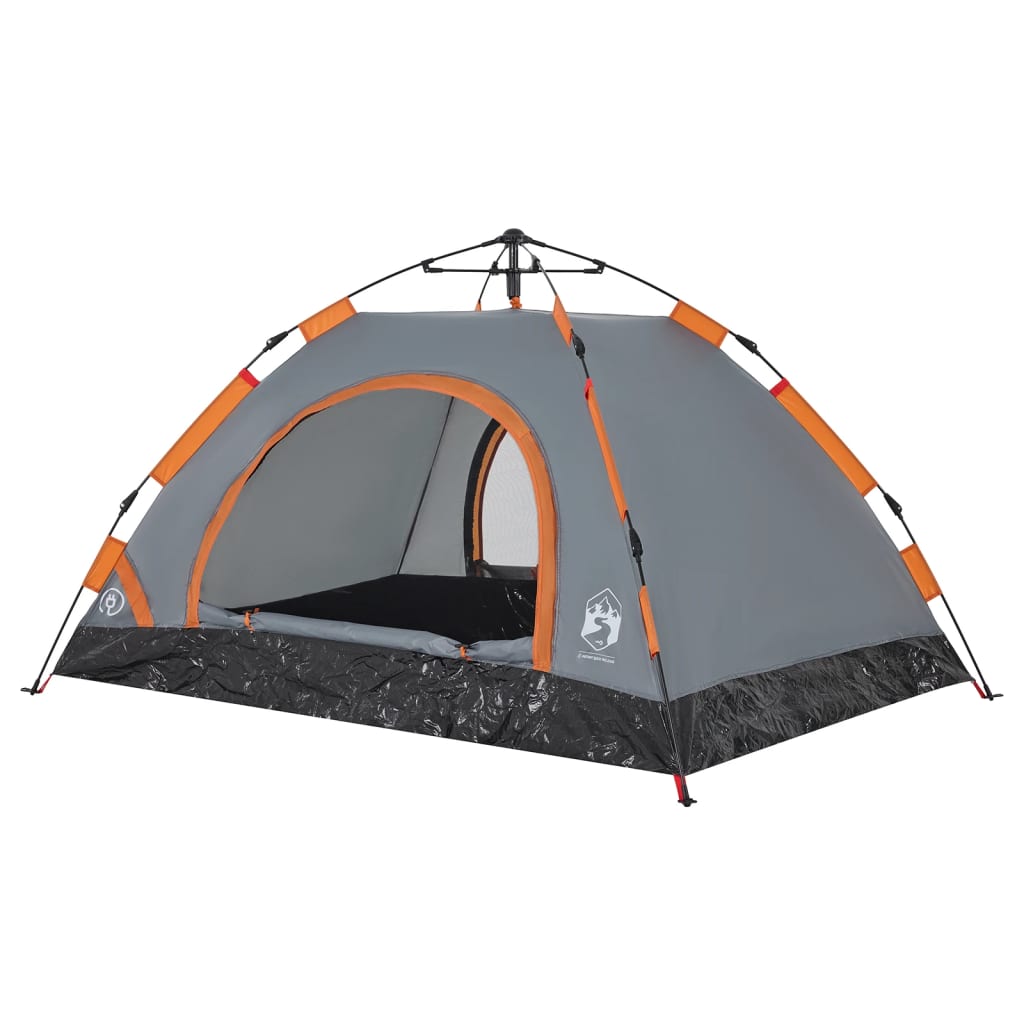 Camping Tent 2-Person Grey Quick Release