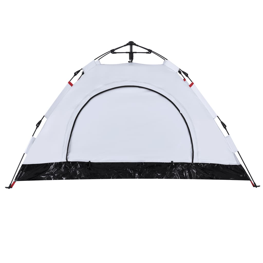 Camping Tent 2-Person White Blackout Fabric Quick Release