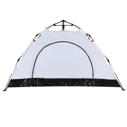 Camping Tent 2-Person White Blackout Fabric Quick Release