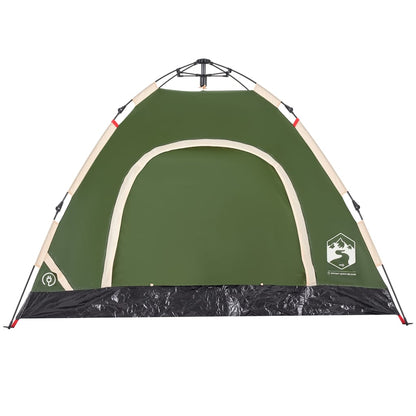 Camping Tent 3-Person Green Quick Release