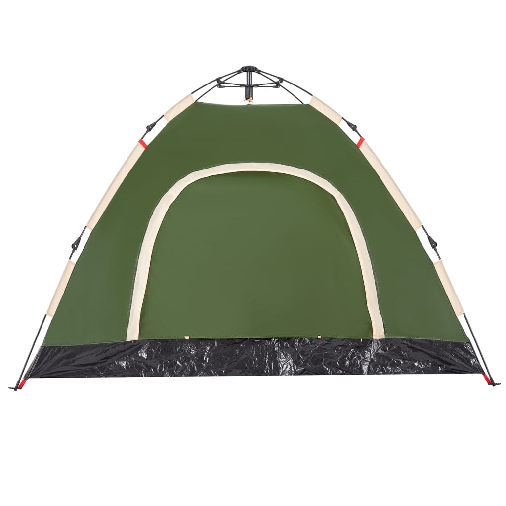 Camping Tent 3-Person Green Quick Release