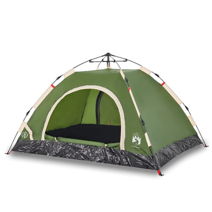 Camping Tent 4-Person Green Quick Release