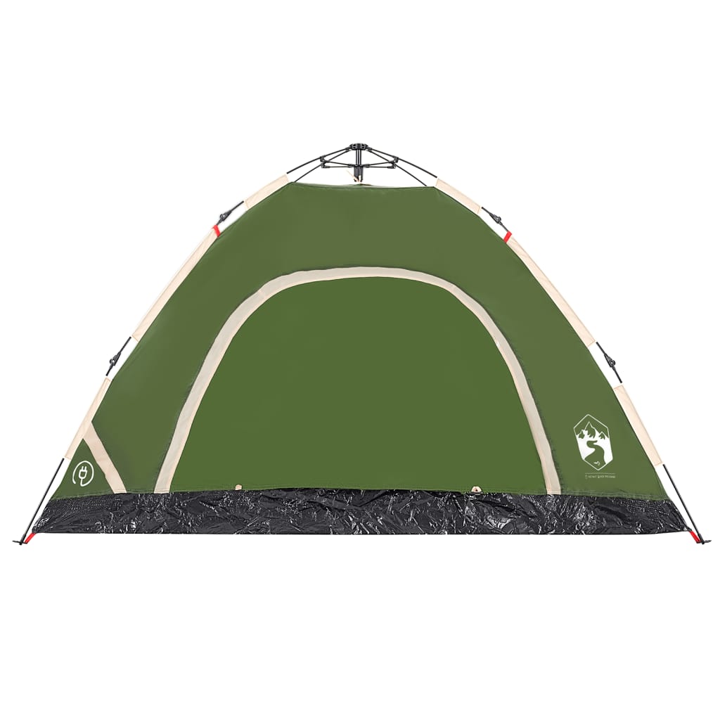 Camping Tent 4-Person Green Quick Release