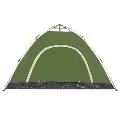 Camping Tent 4-Person Green Quick Release