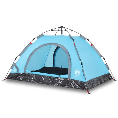 Camping Tent 4-Person Blue Quick Release