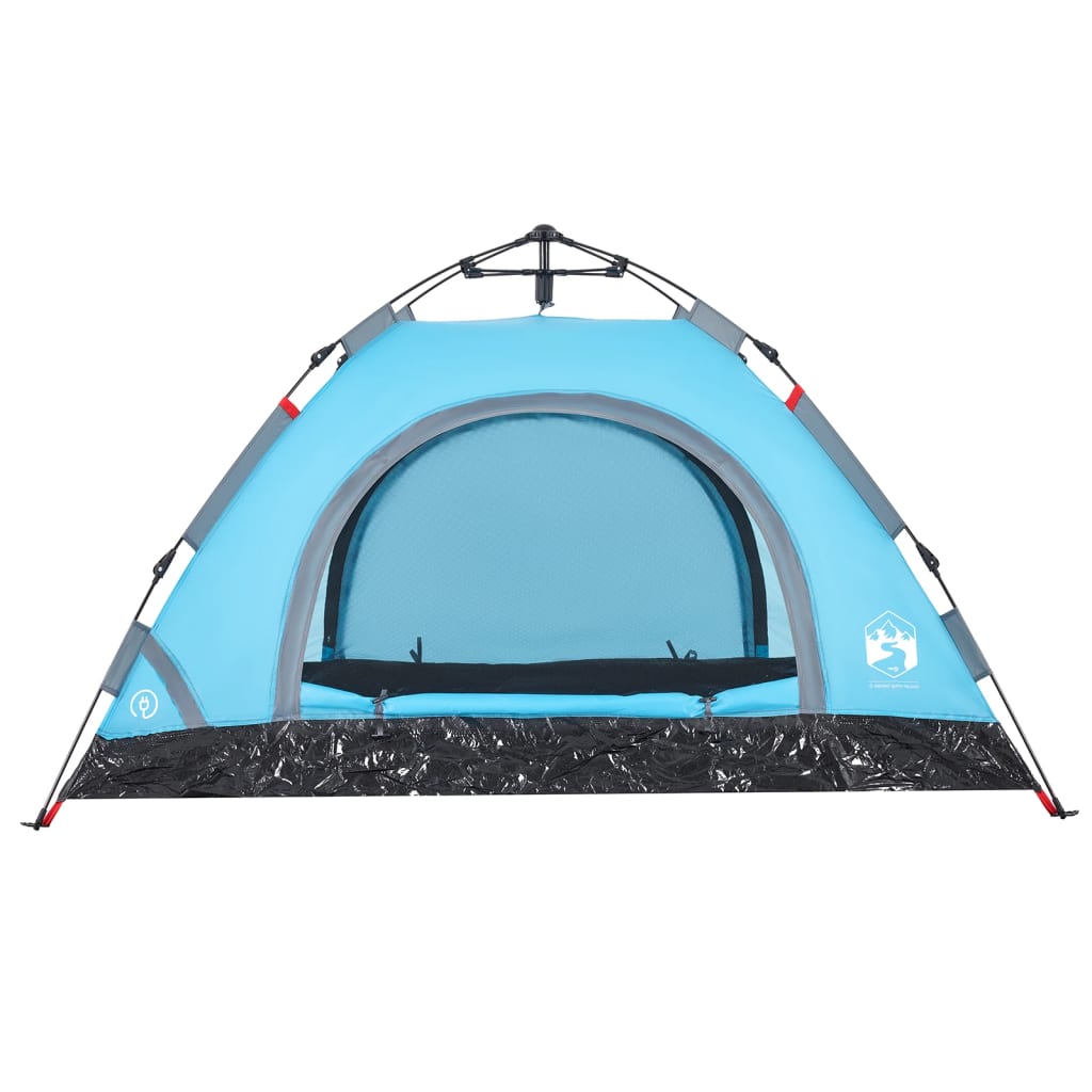 Camping Tent 4-Person Blue Quick Release