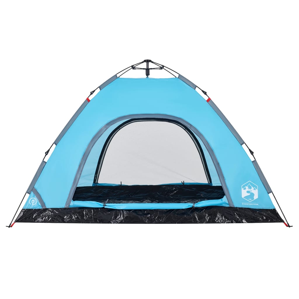 Camping Tent 4-Person Blue Quick Release