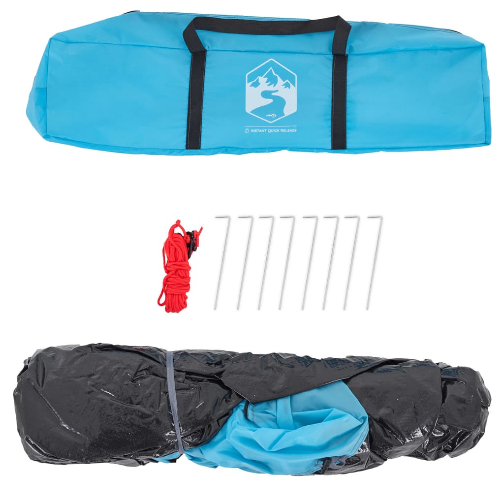 Camping Tent 4-Person Blue Quick Release