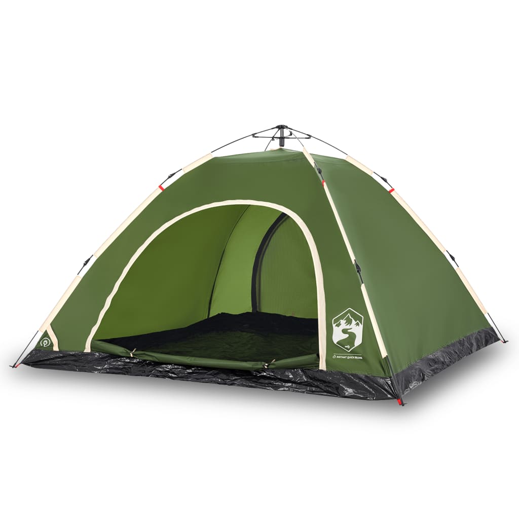 Camping Tent 5-Person Green Quick Release