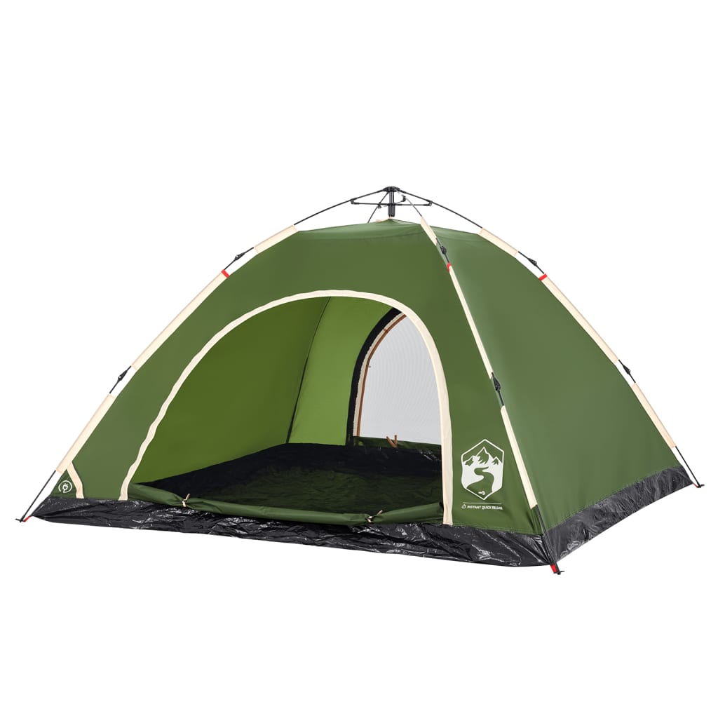 Camping Tent 5-Person Green Quick Release