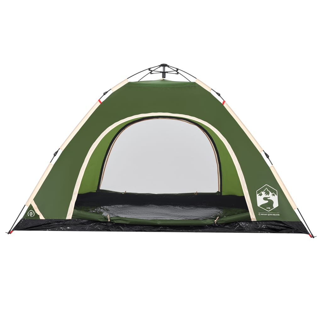 Camping Tent 5-Person Green Quick Release