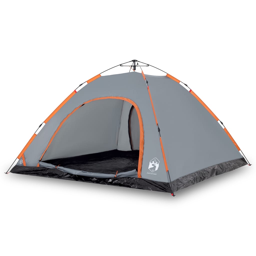 Camping Tent 5-Person Grey Quick Release