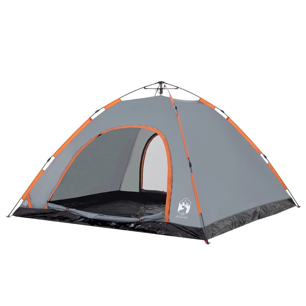 Camping Tent 5-Person Grey Quick Release