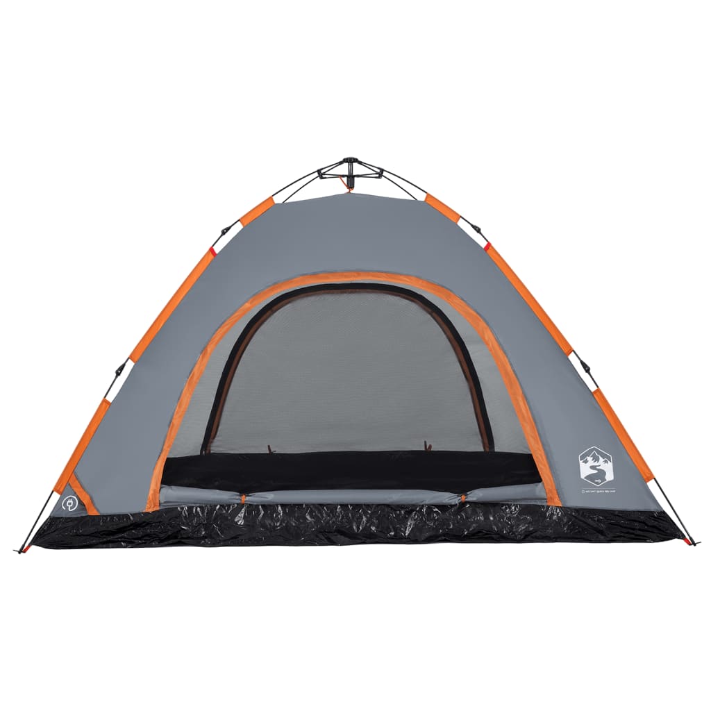 Camping Tent 5-Person Grey Quick Release