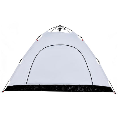 Camping Tent 5-Person White Blackout Fabric Quick Release