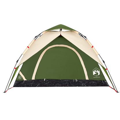 Camping Tent Dome 5-Person Green Quick Release