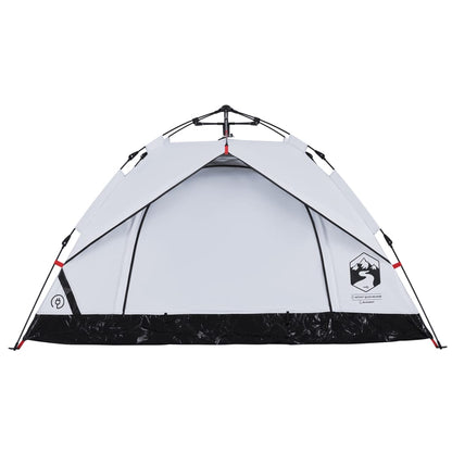 Camping Tent Dome 2-Person White Blackout Fabric Quick Release