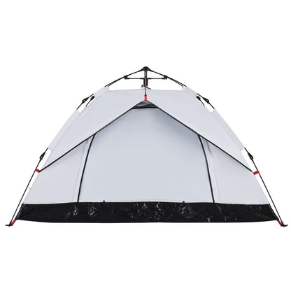 Camping Tent Dome 2-Person White Blackout Fabric Quick Release