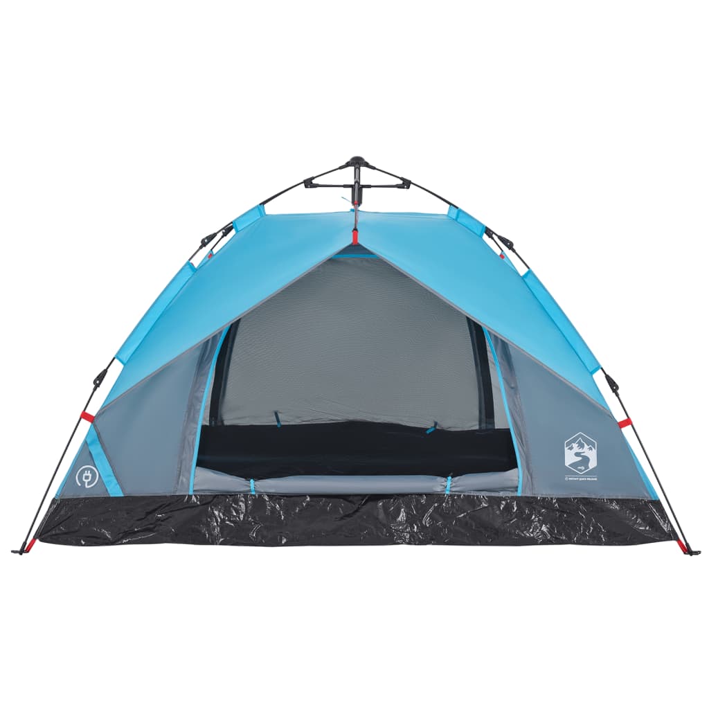 Camping Tent Dome 3-Person Blue Quick Release