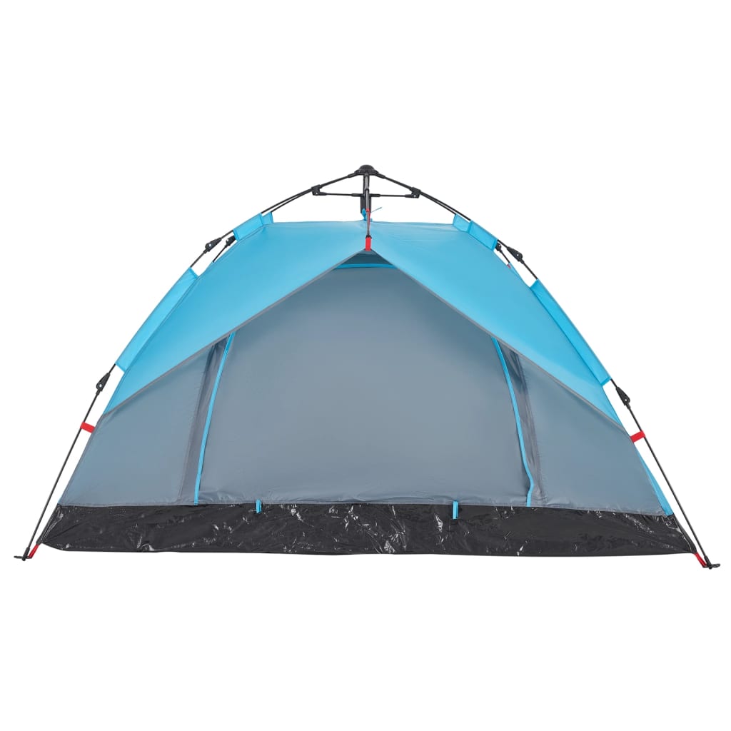 Camping Tent Dome 3-Person Blue Quick Release