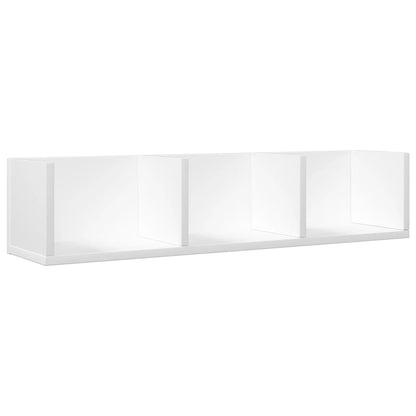 Wall Cabinet White 75x18x16.5 cm Engineered Wood